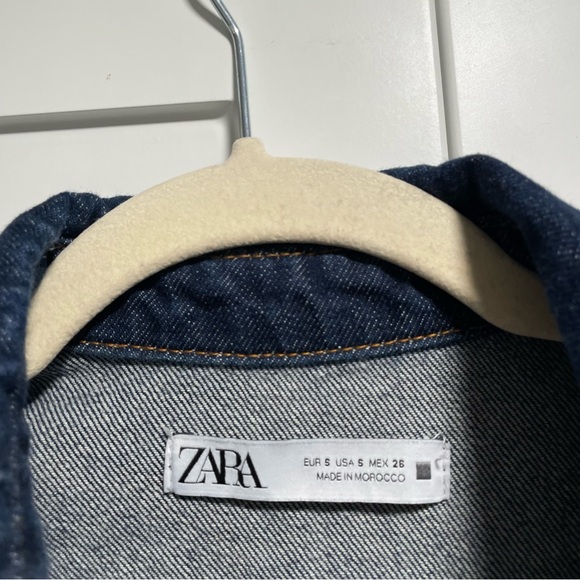 Zara Denim Overshirt Dark Indigo Wash - Picture 6 of 10